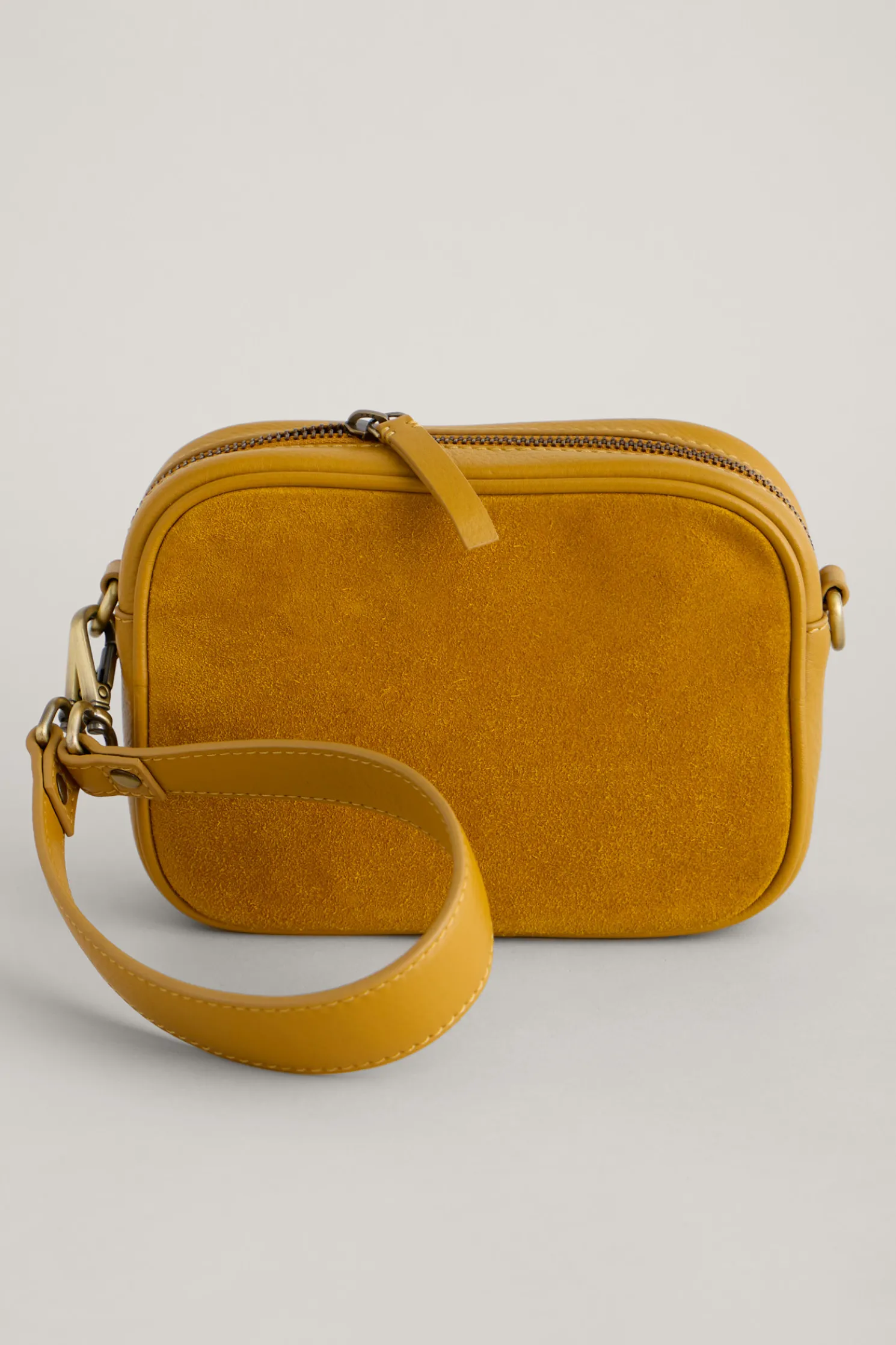 Annulet Leather And Suede Bag