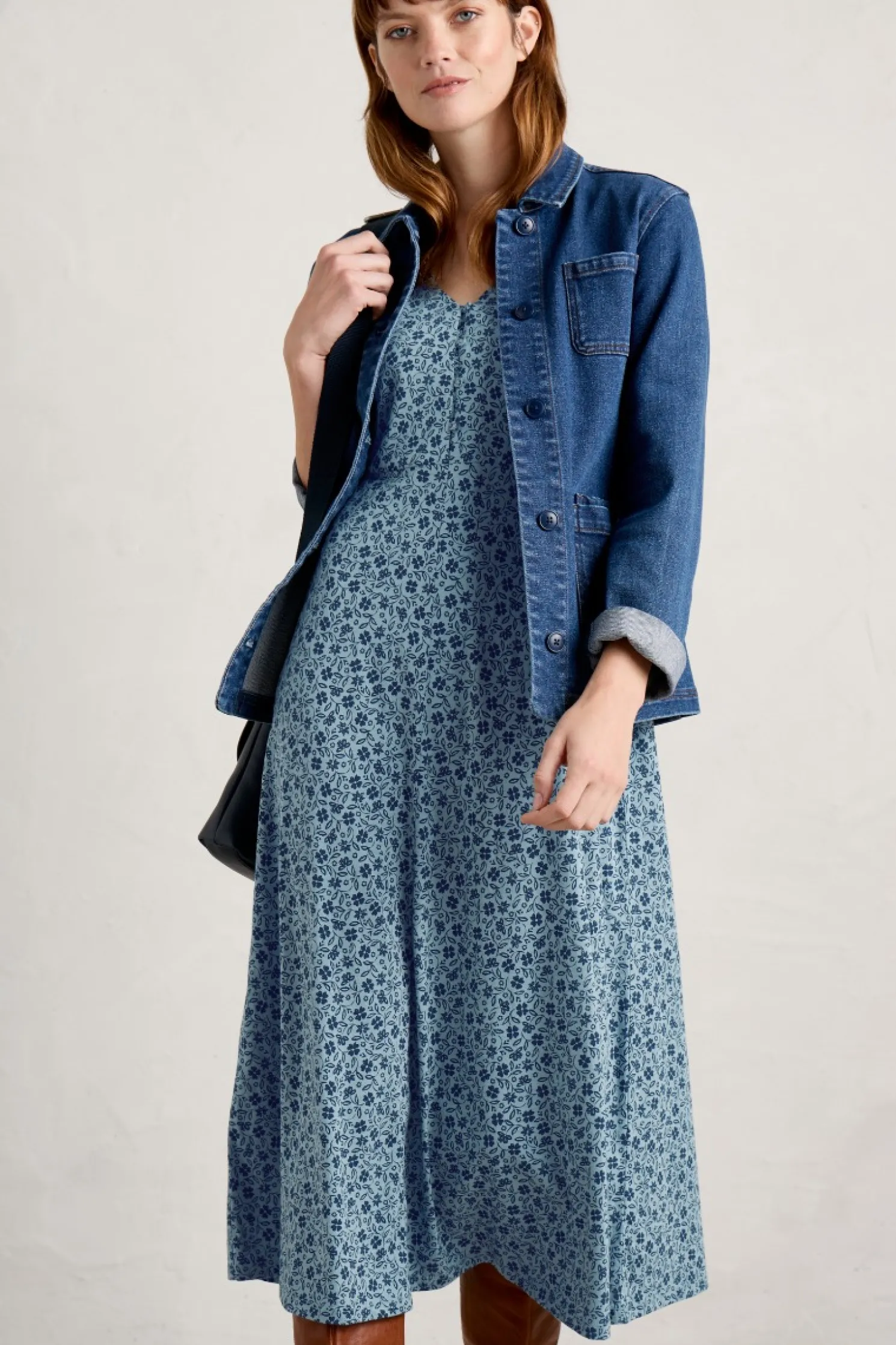 Ava Jersey V-Neck Dress