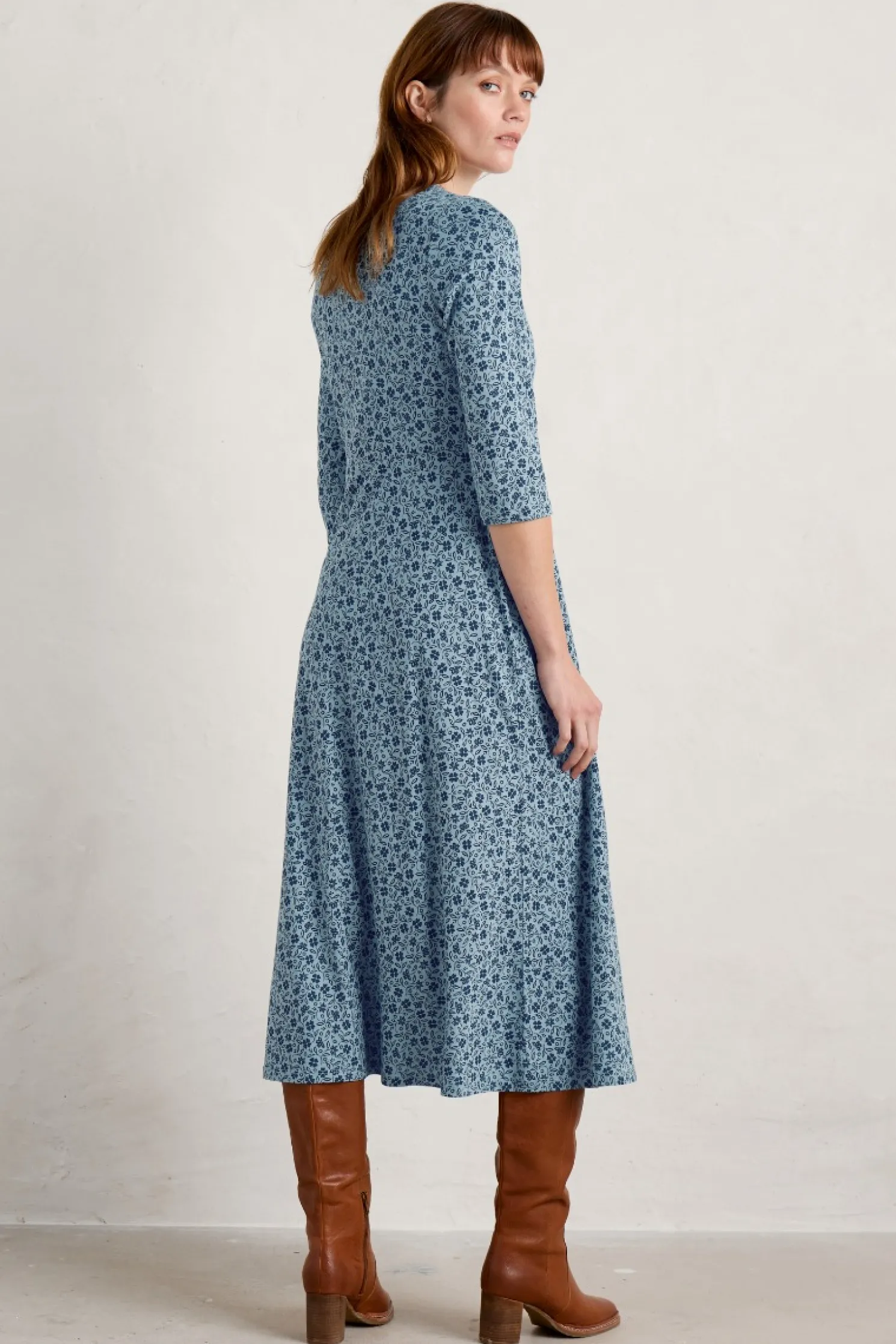 Ava Jersey V-Neck Dress