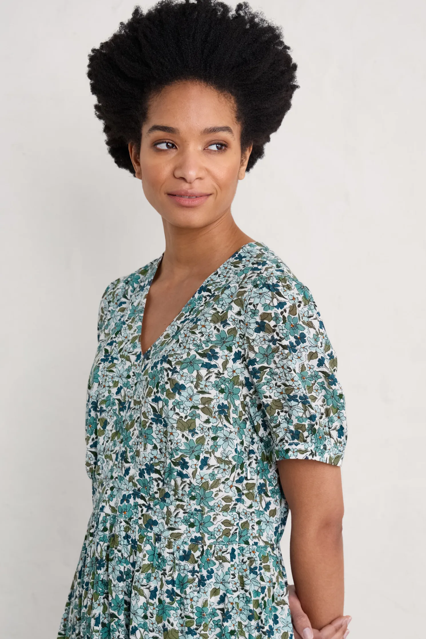 Birch Leaf Midaxi Tea Dress