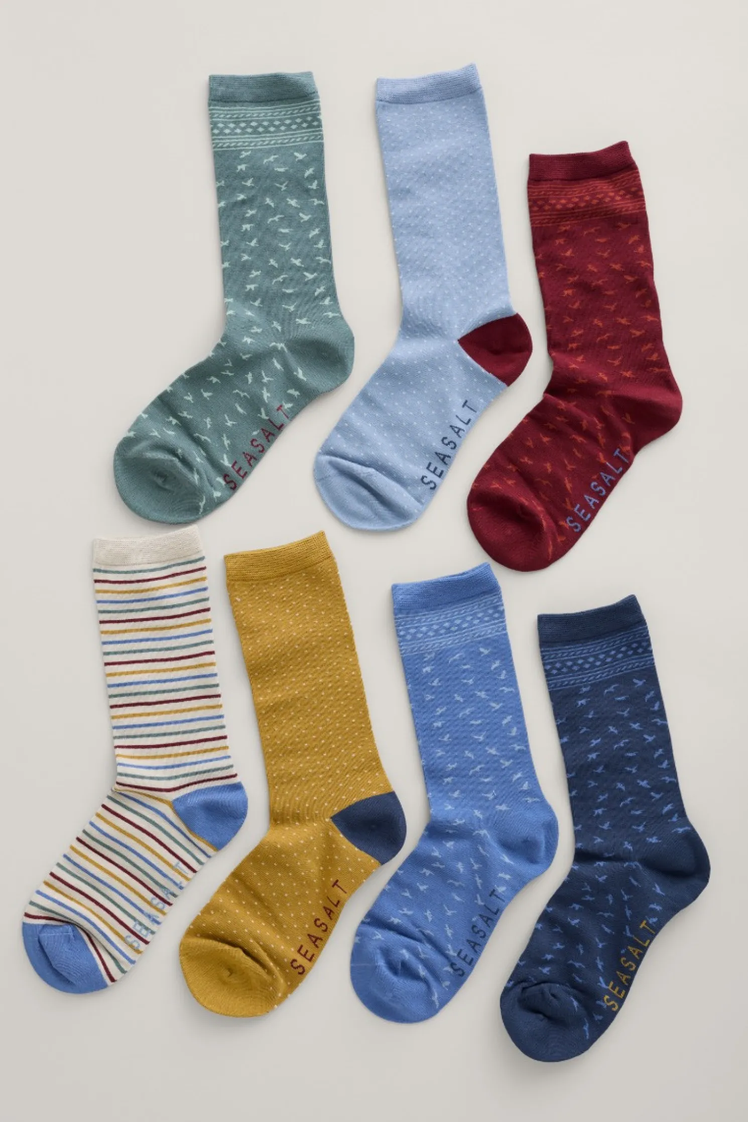 Box Of 7 Women's Sailor Socks