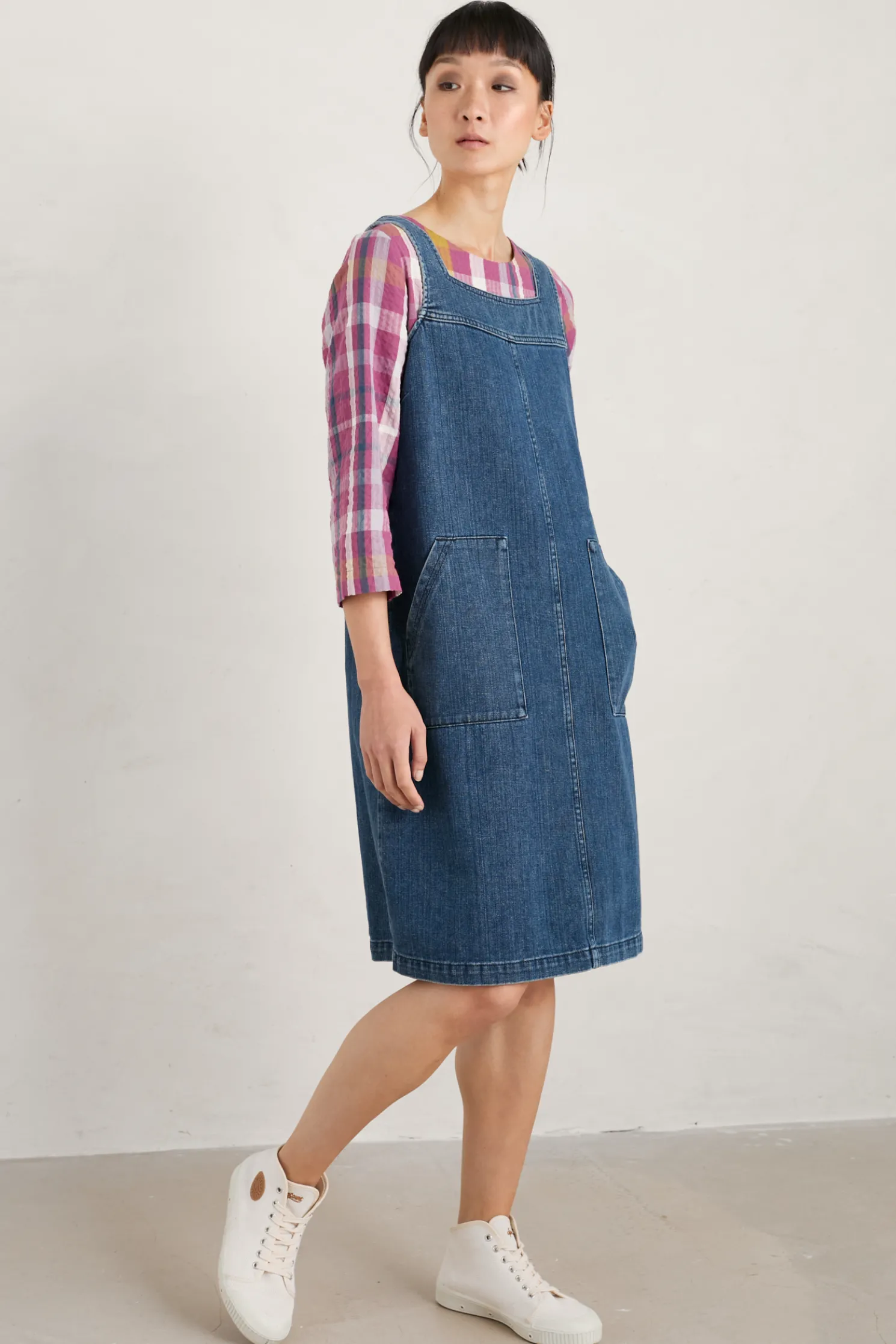 Calican Denim Pinafore Dress