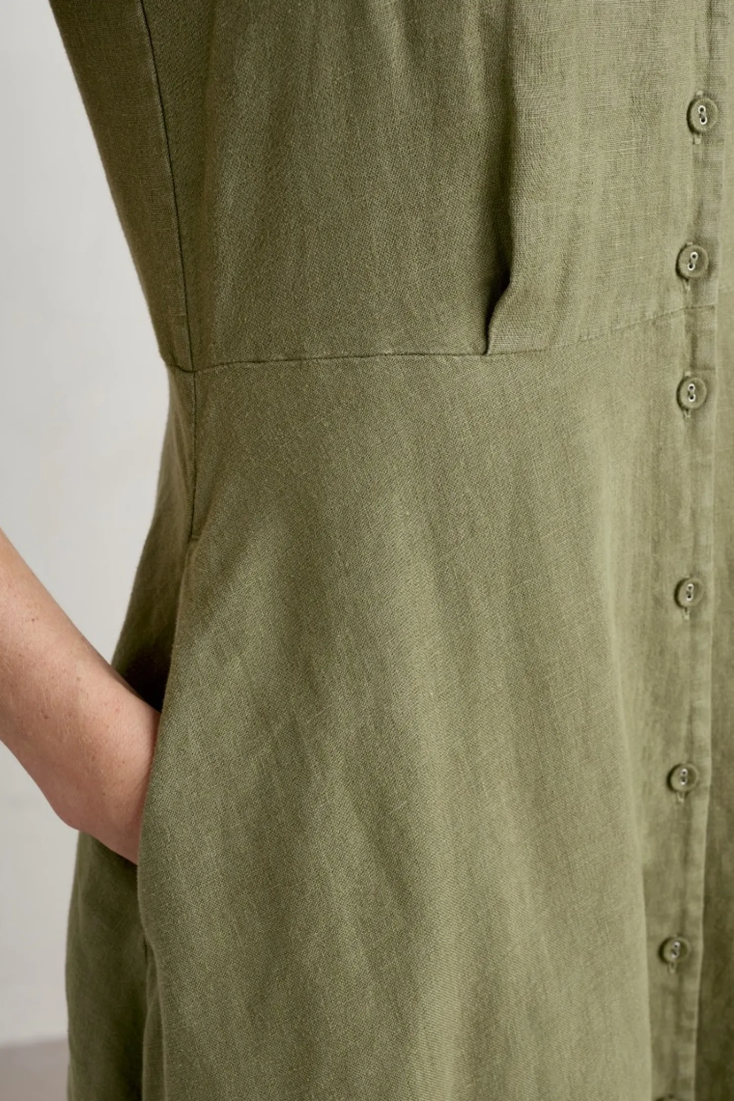 Carved Wood Midi Dress