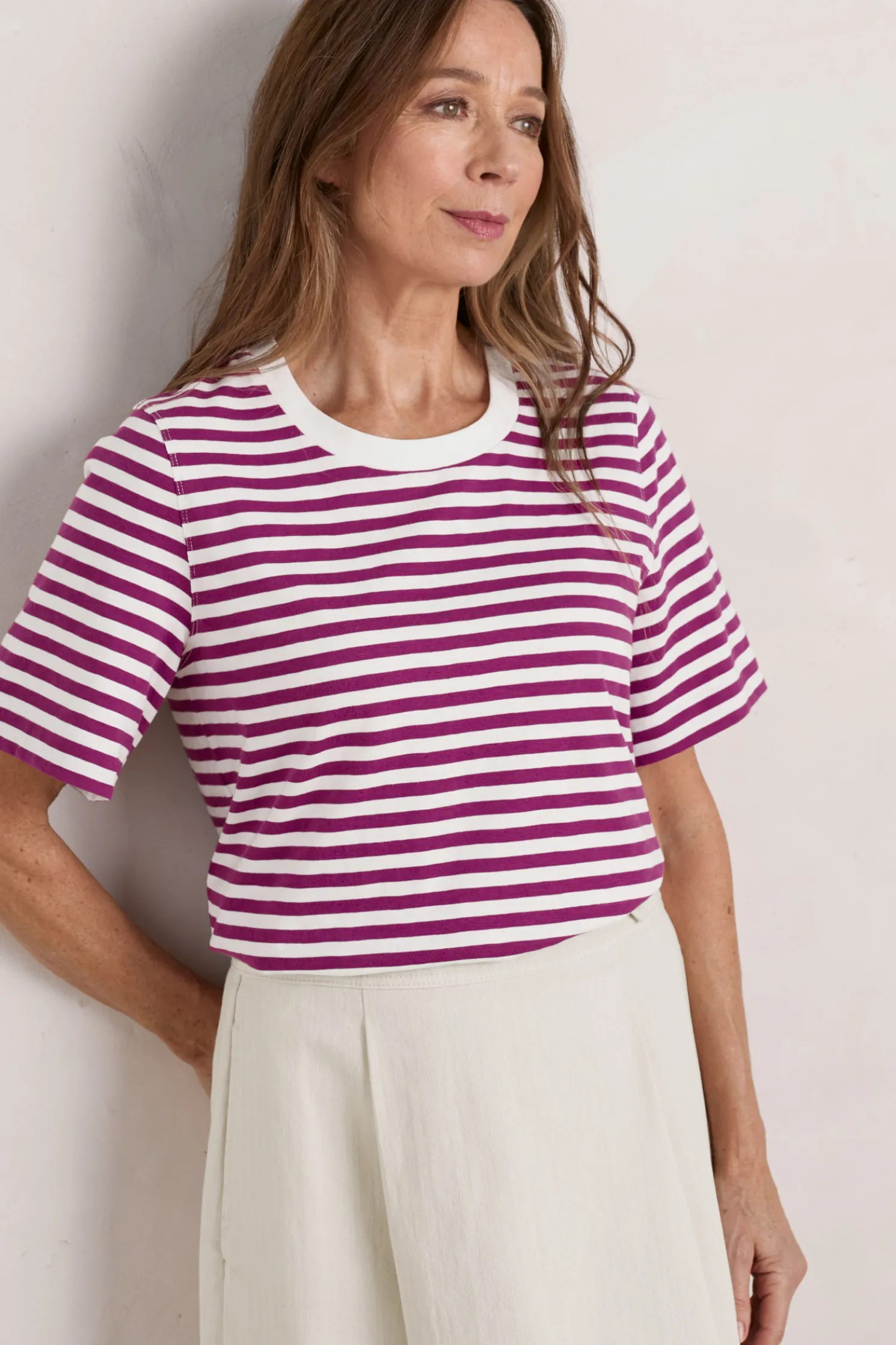 Copseland Striped Organic Cotton T-Shirt (Gots)