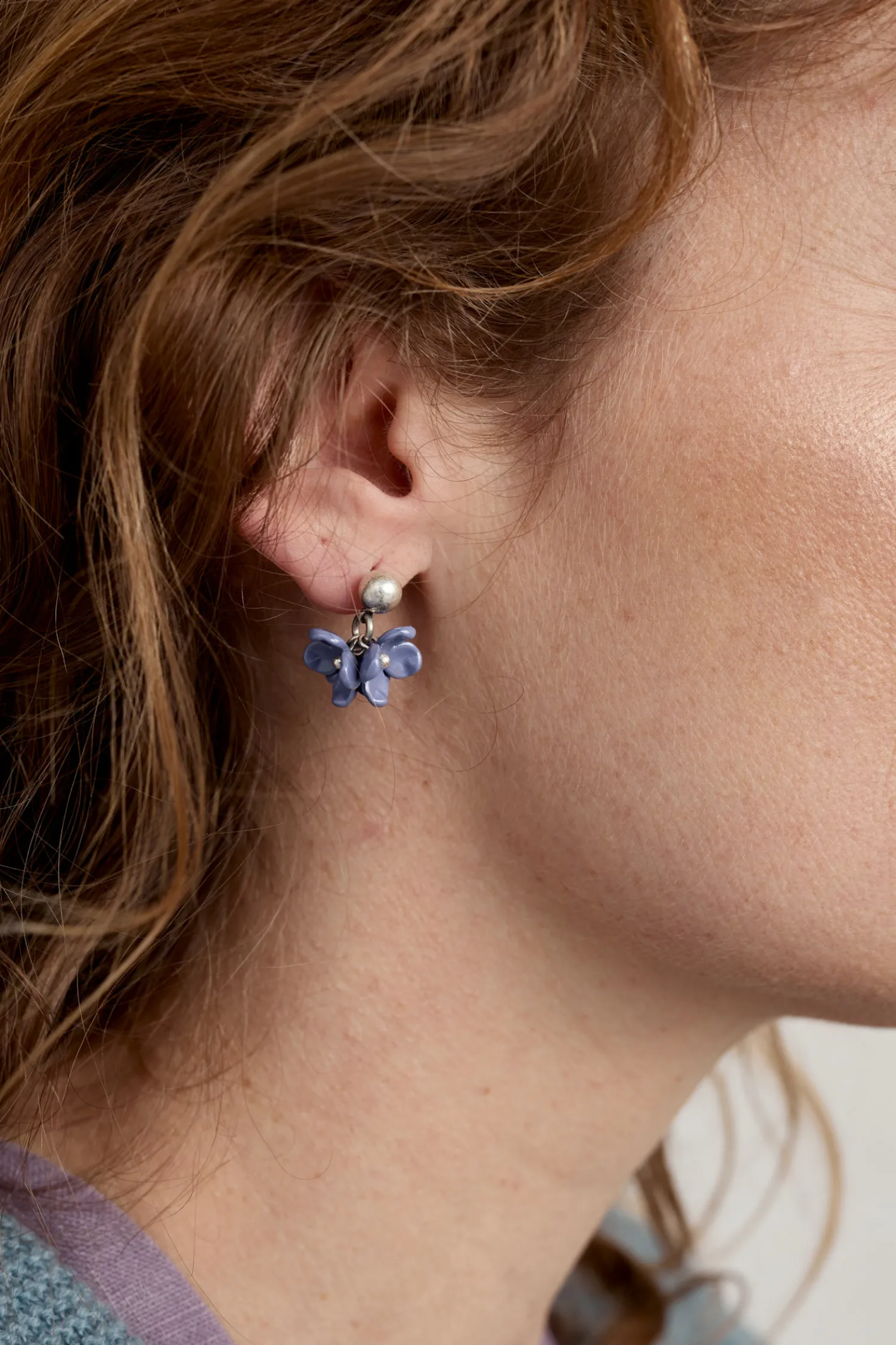 Corsage Flower Bead Earrings