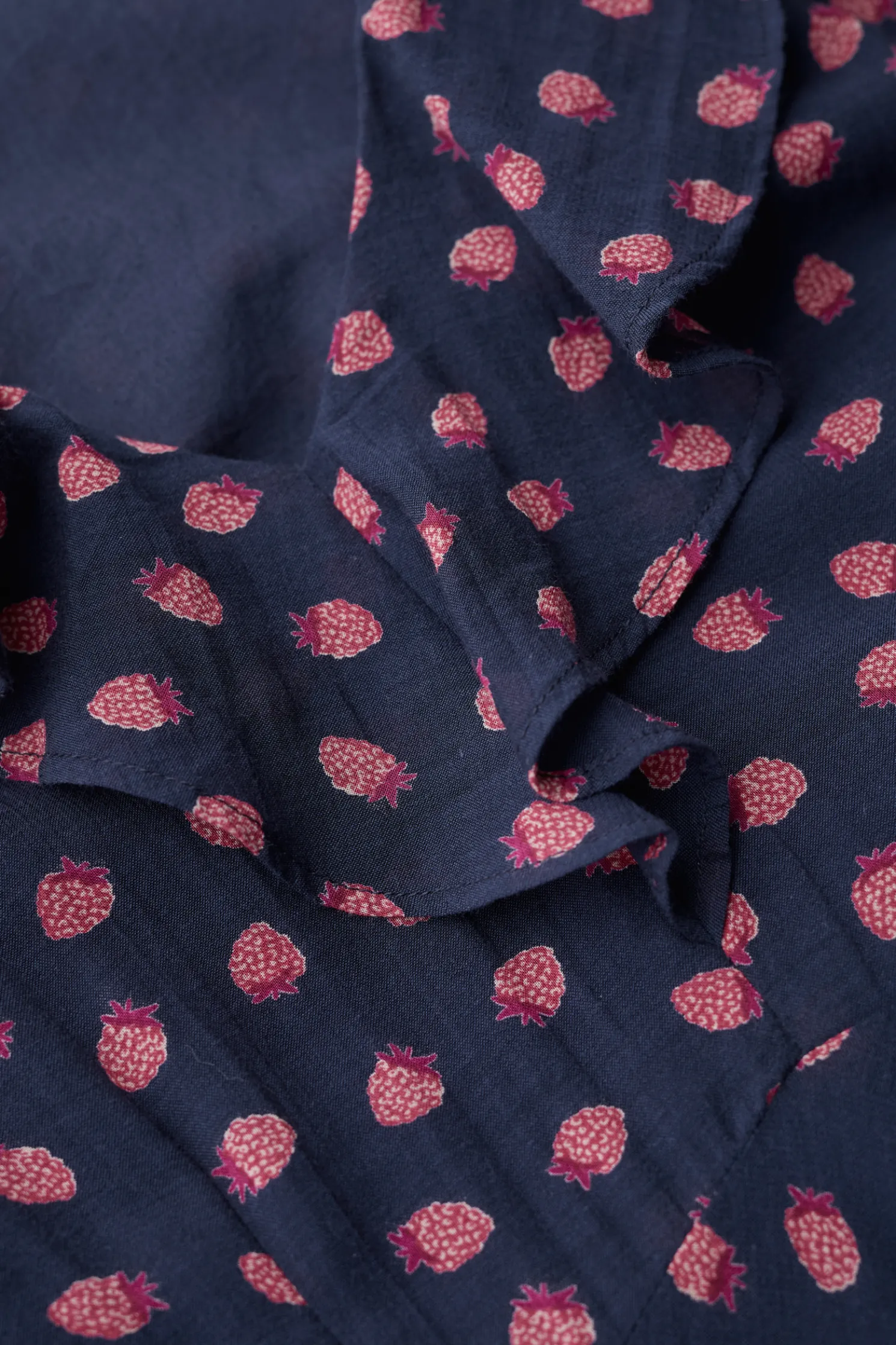 Furled Flower V-Neck Dress