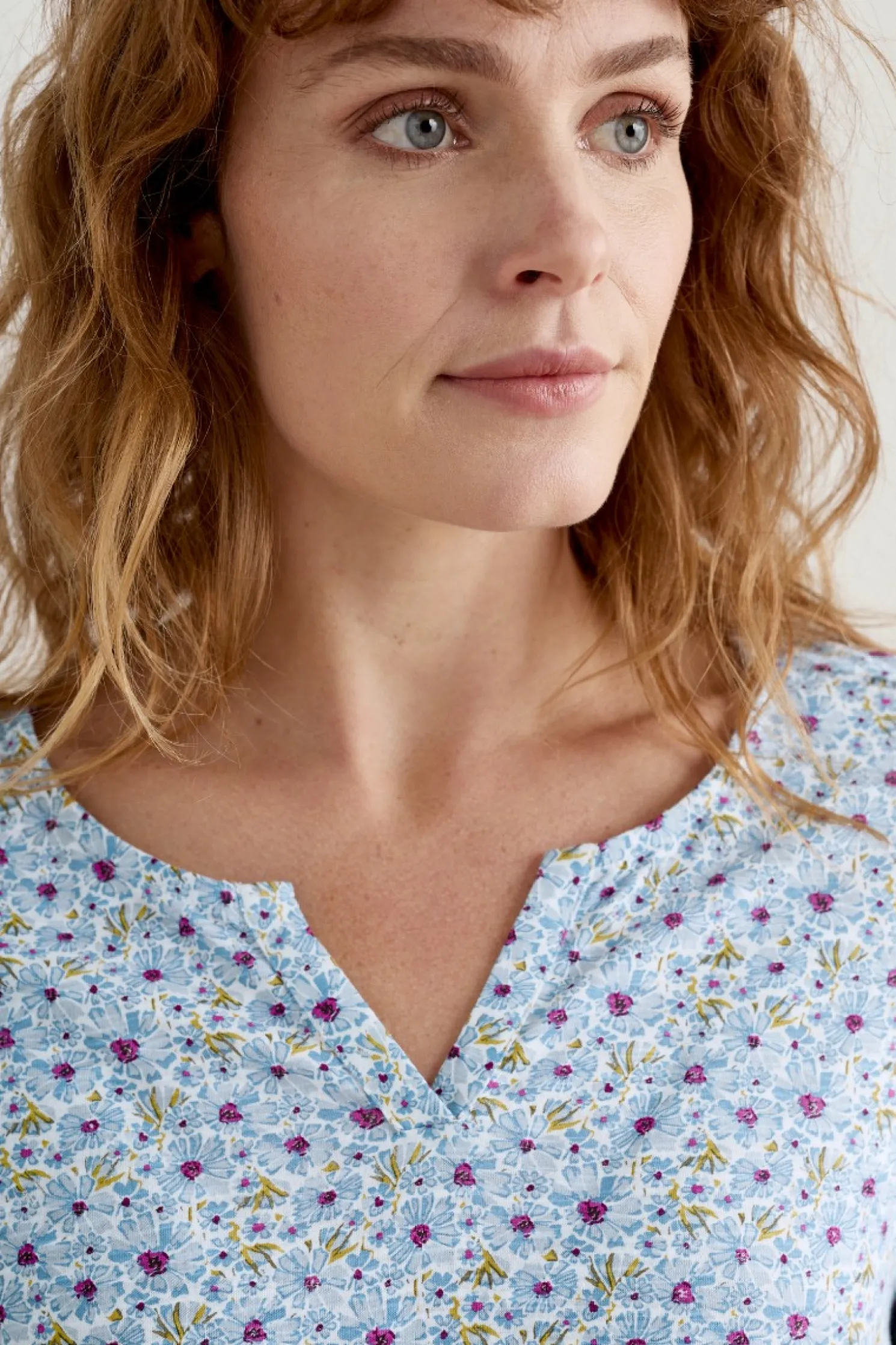 Gypsophilia Notch Neck Top