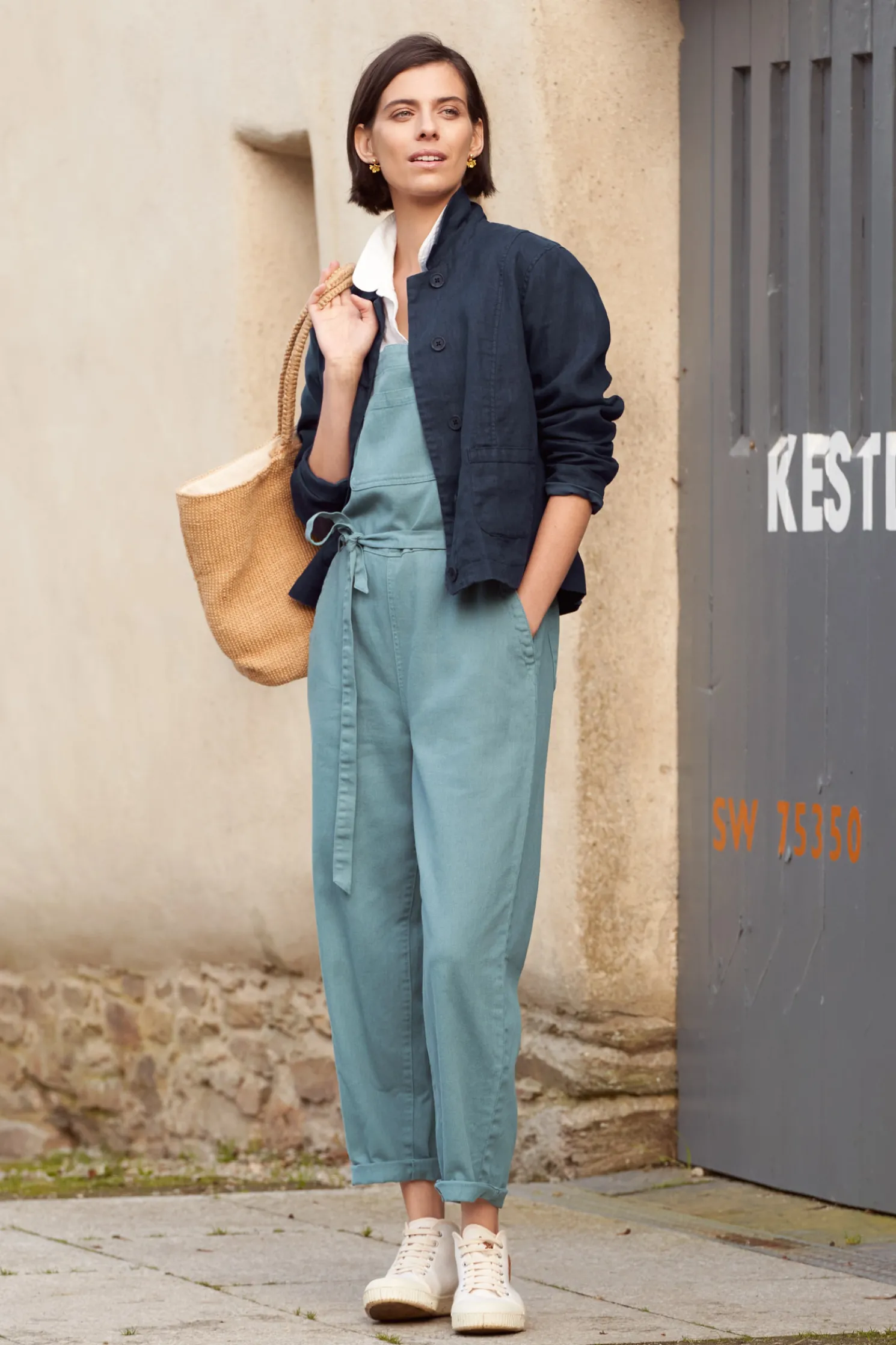 Heather Bell Tie Strap Jumpsuit