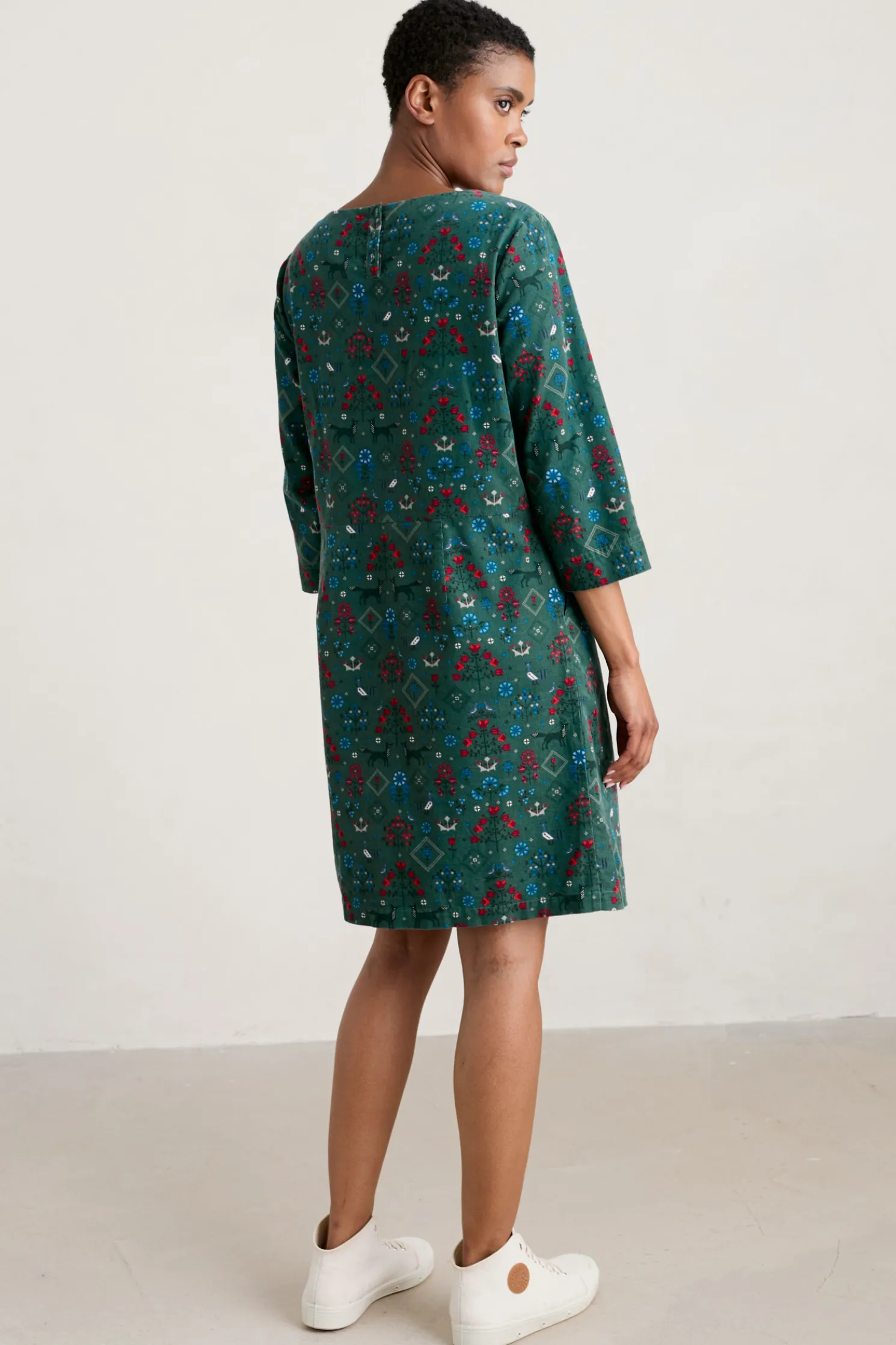 High Key Needlecord Dress