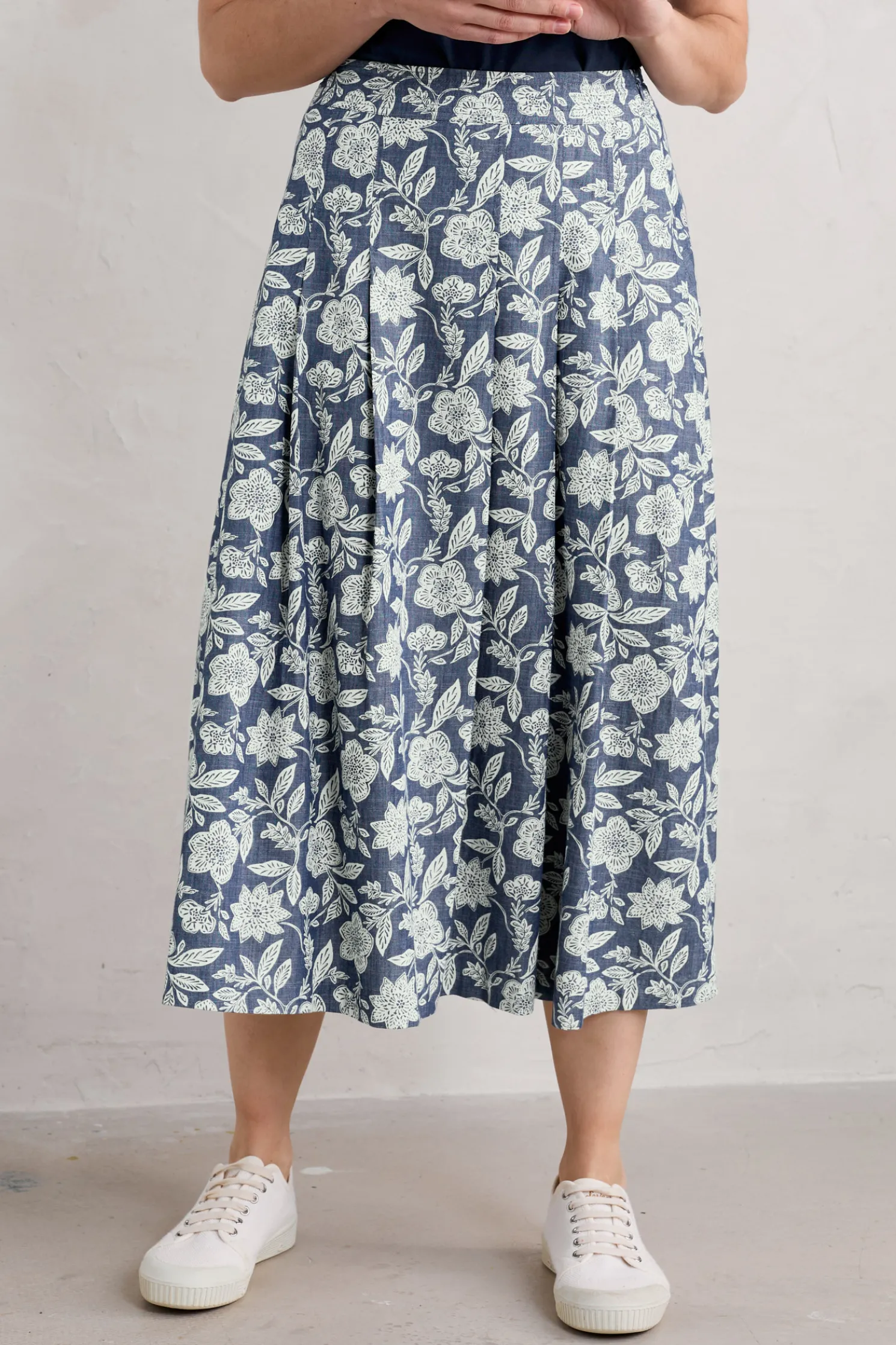 Jamboree Chambray Midi Skirt