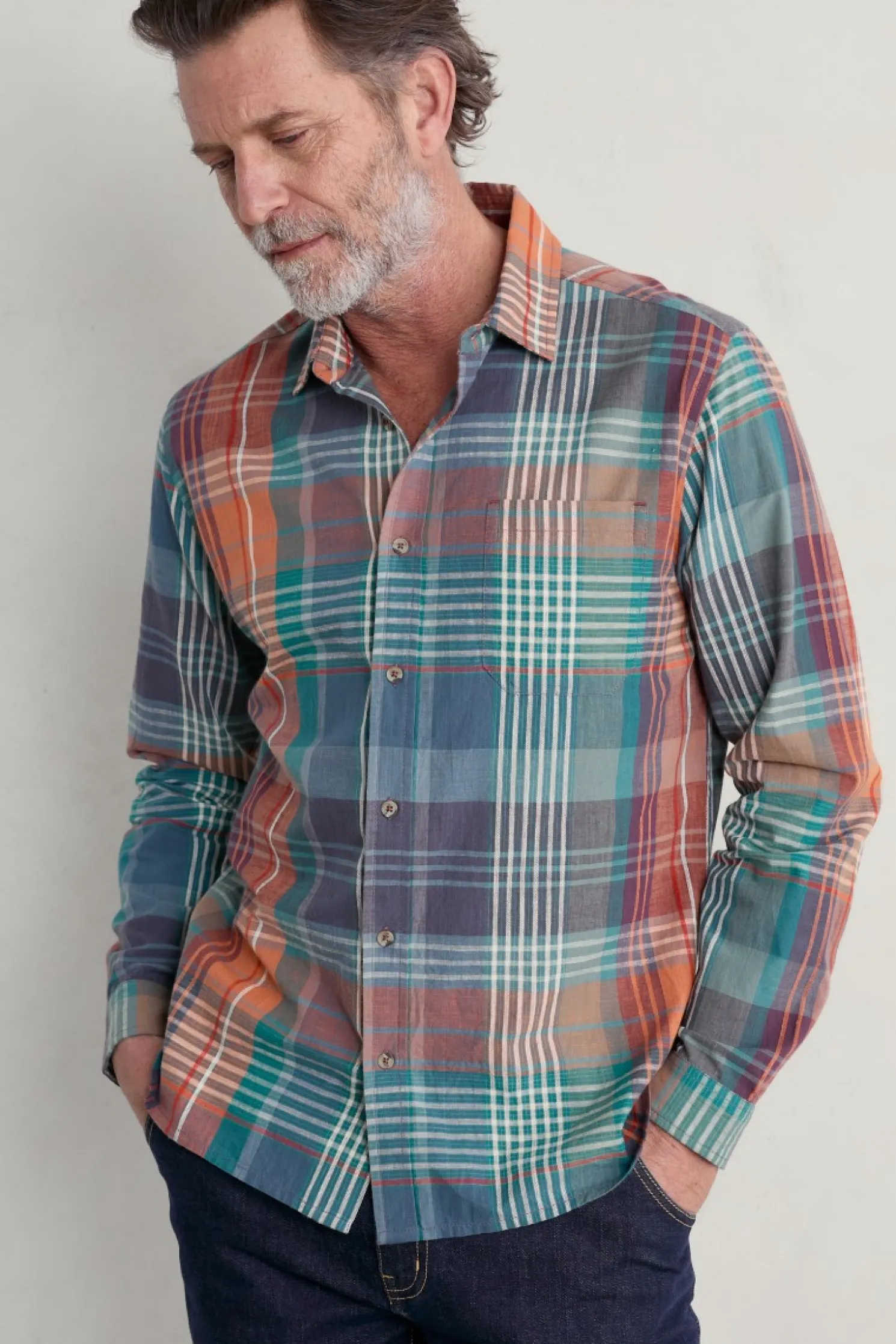 Men's Banyan Checked Cotton Shirt