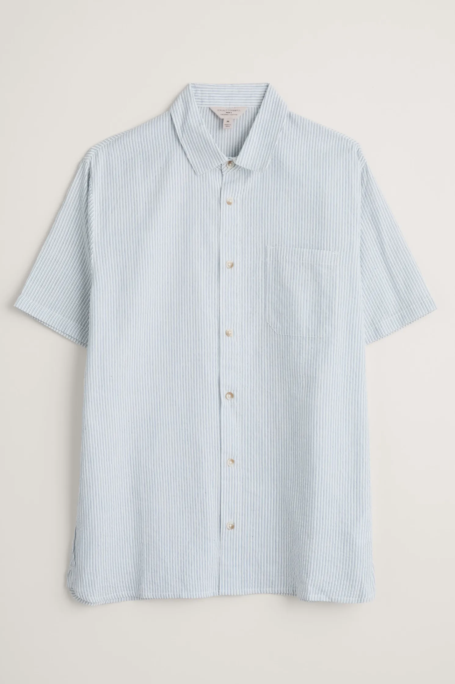 Men's Blue Heron Seersucker Short Sleeve Shirt