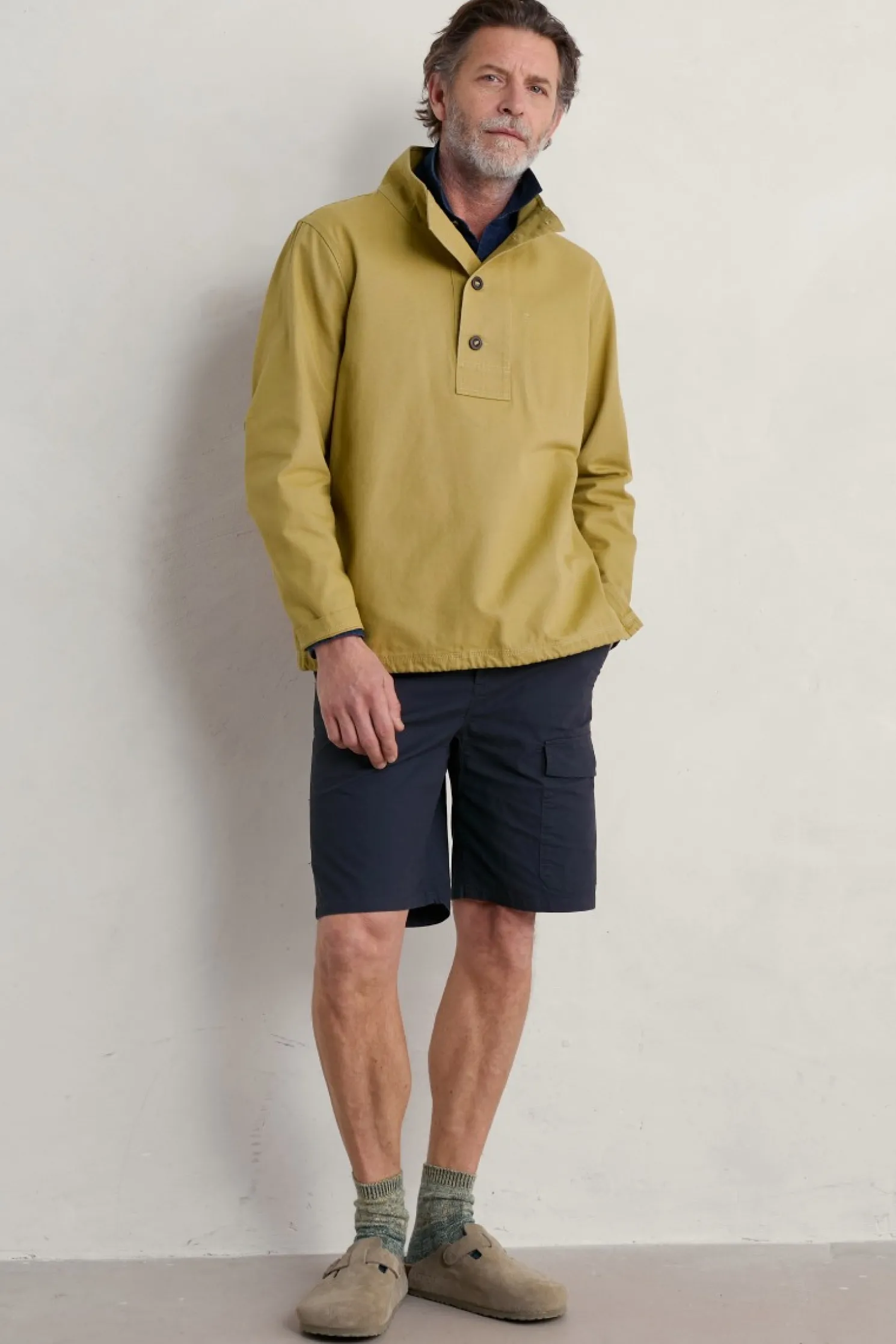 Men's Clay Stone Organic Cotton Pullover Smock