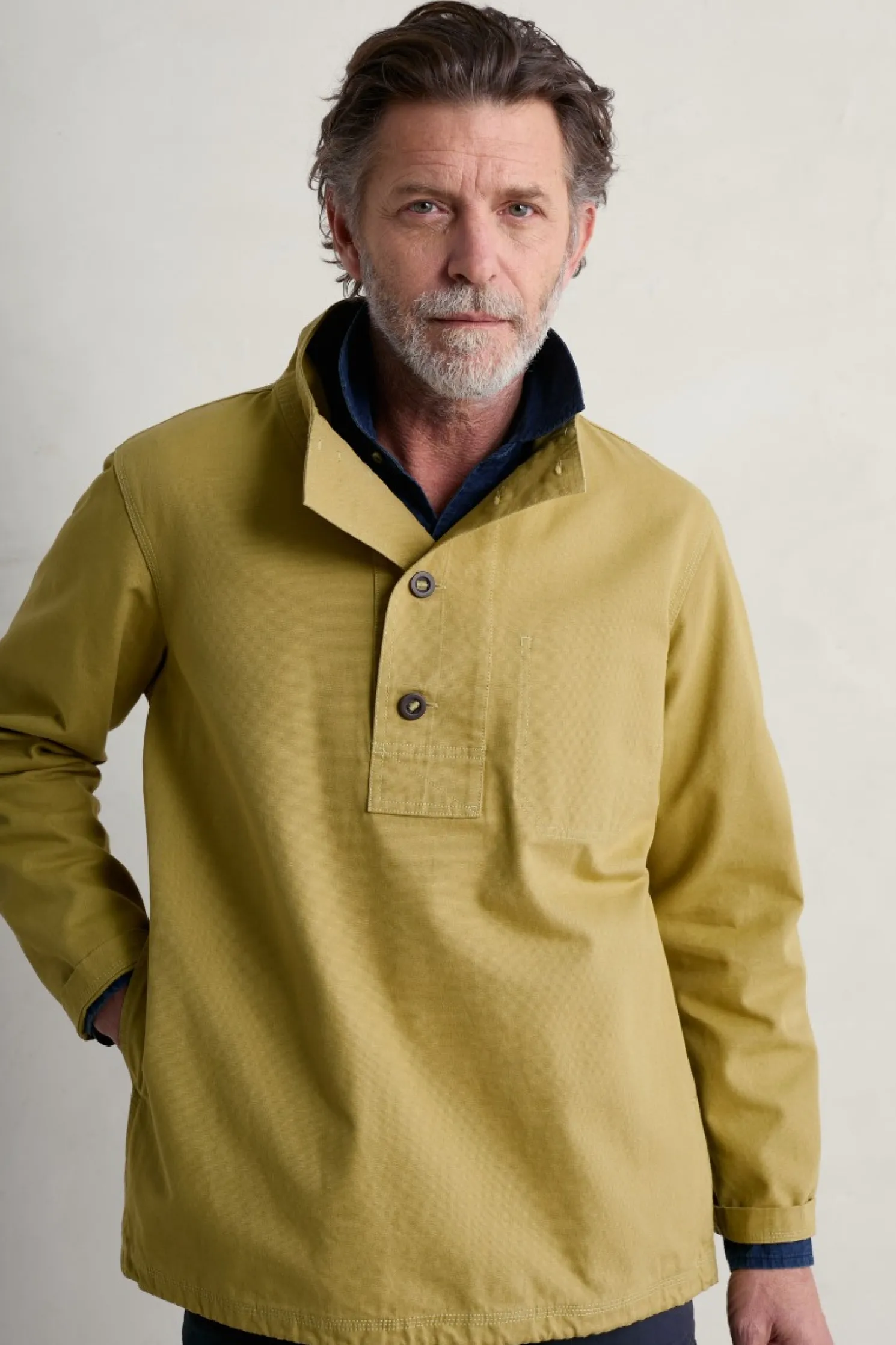 Men's Clay Stone Organic Cotton Pullover Smock