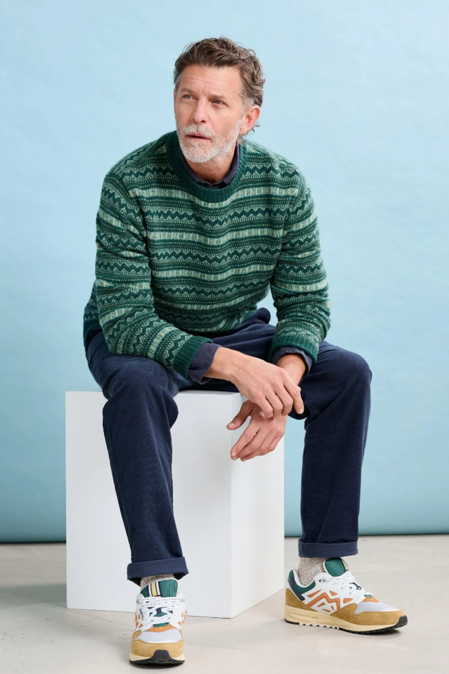 Men's Layline Fair Isle Jumper