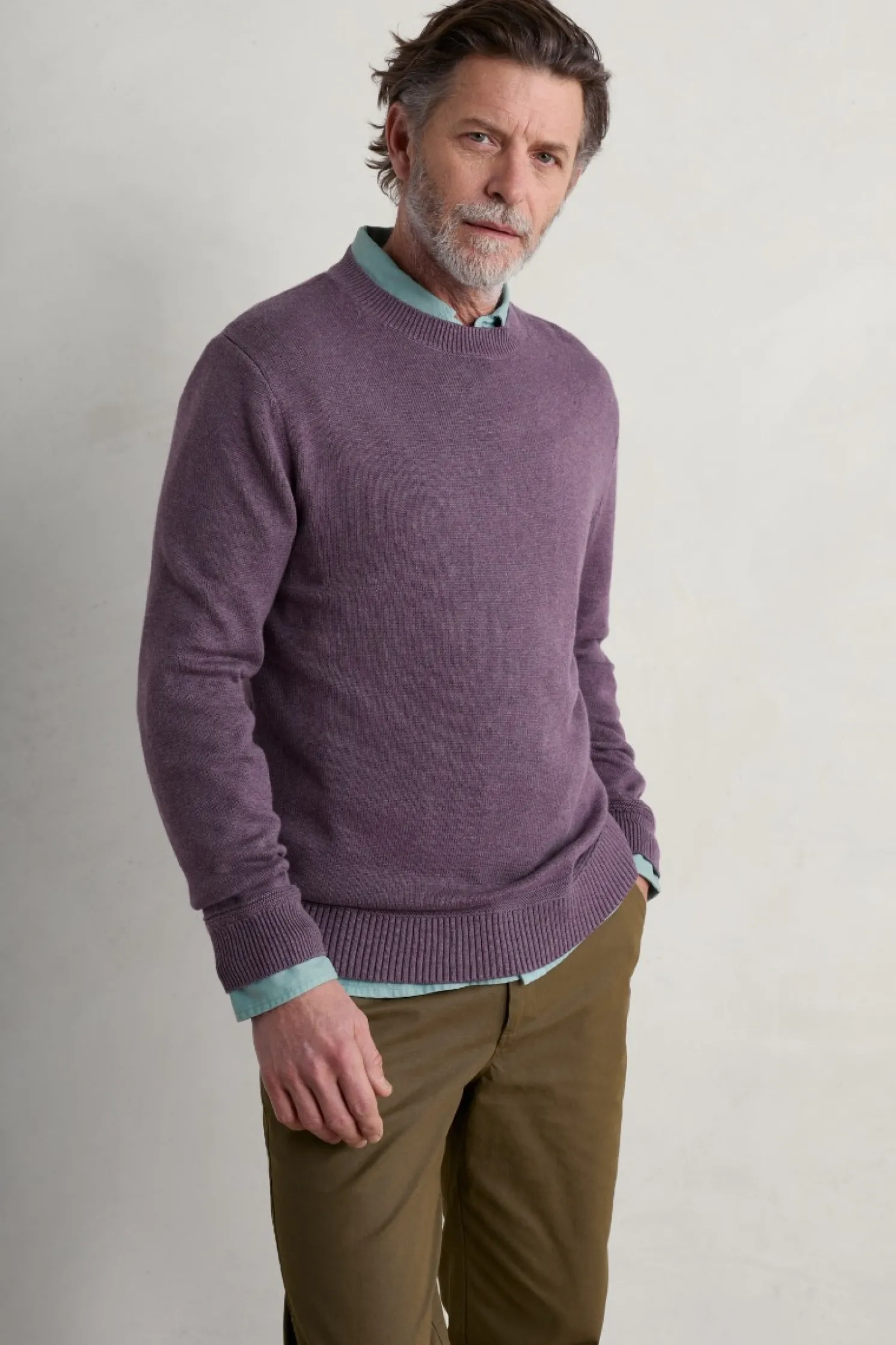 Men's Moorstone Knitted Organic Cotton Jumper