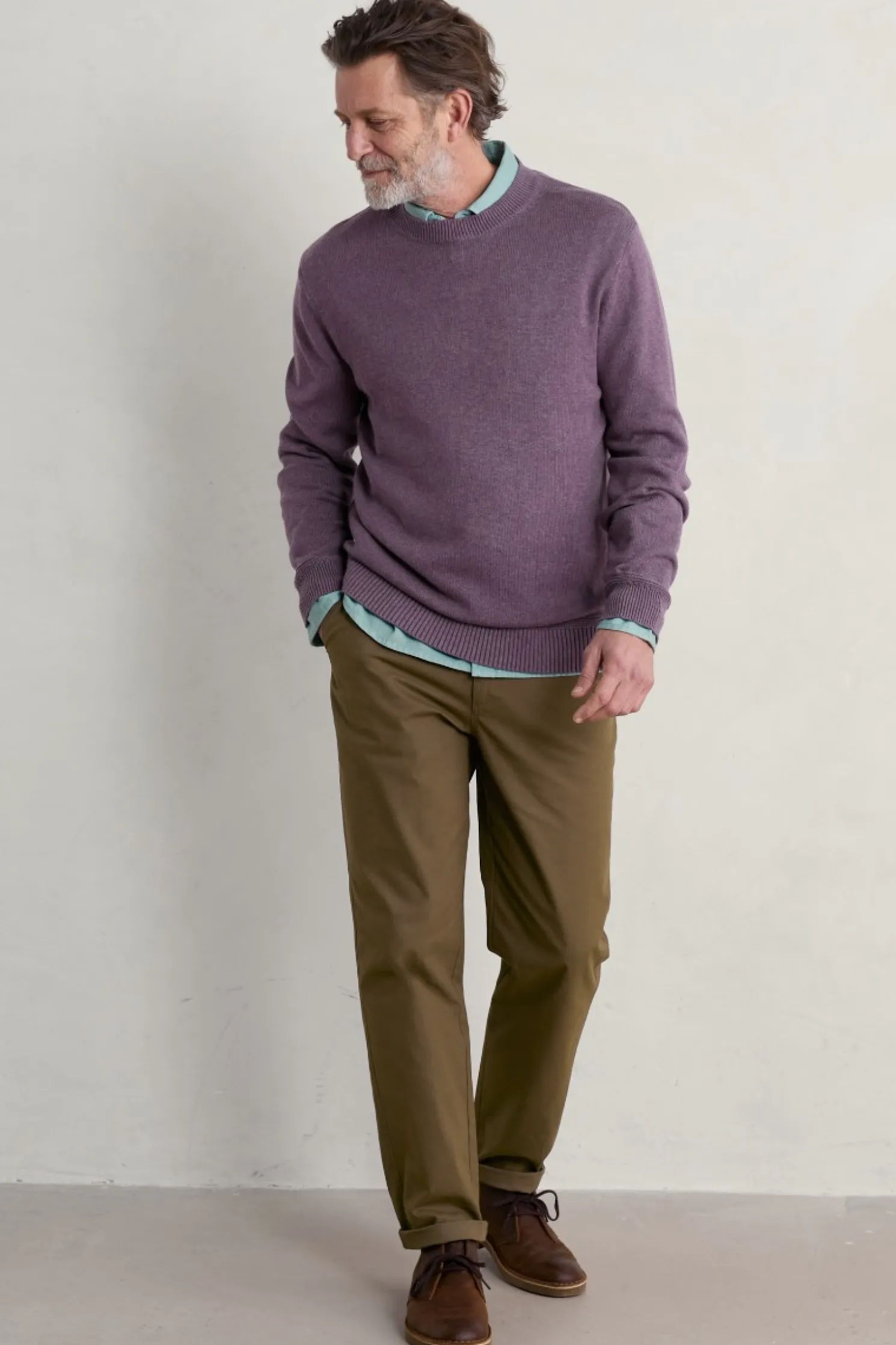 Men's Moorstone Knitted Organic Cotton Jumper