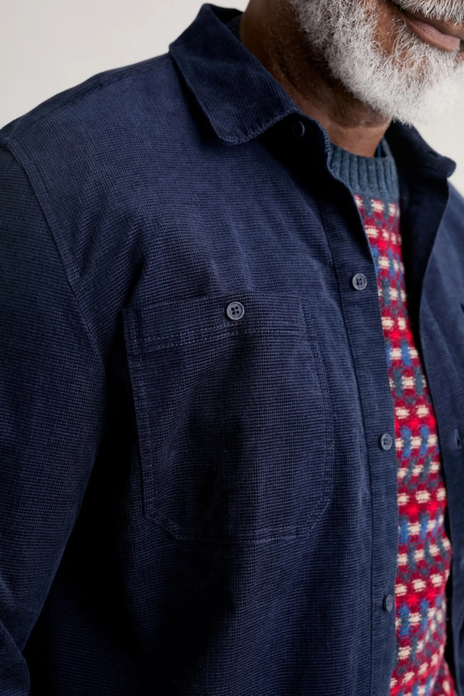 Men's Ropemaker Waffle Cord Overshirt