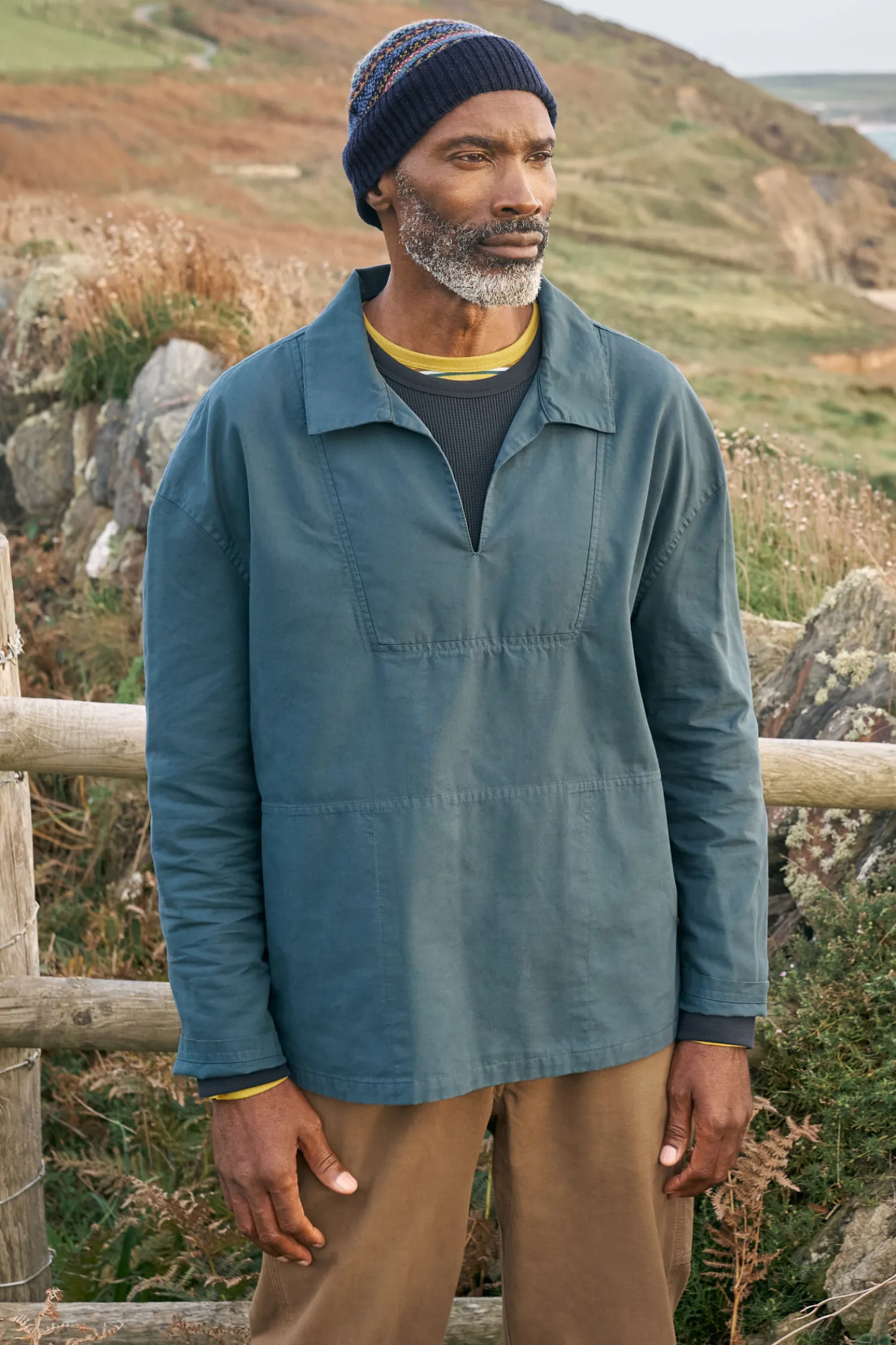 Men's Sidestone Cotton Canvas Smock