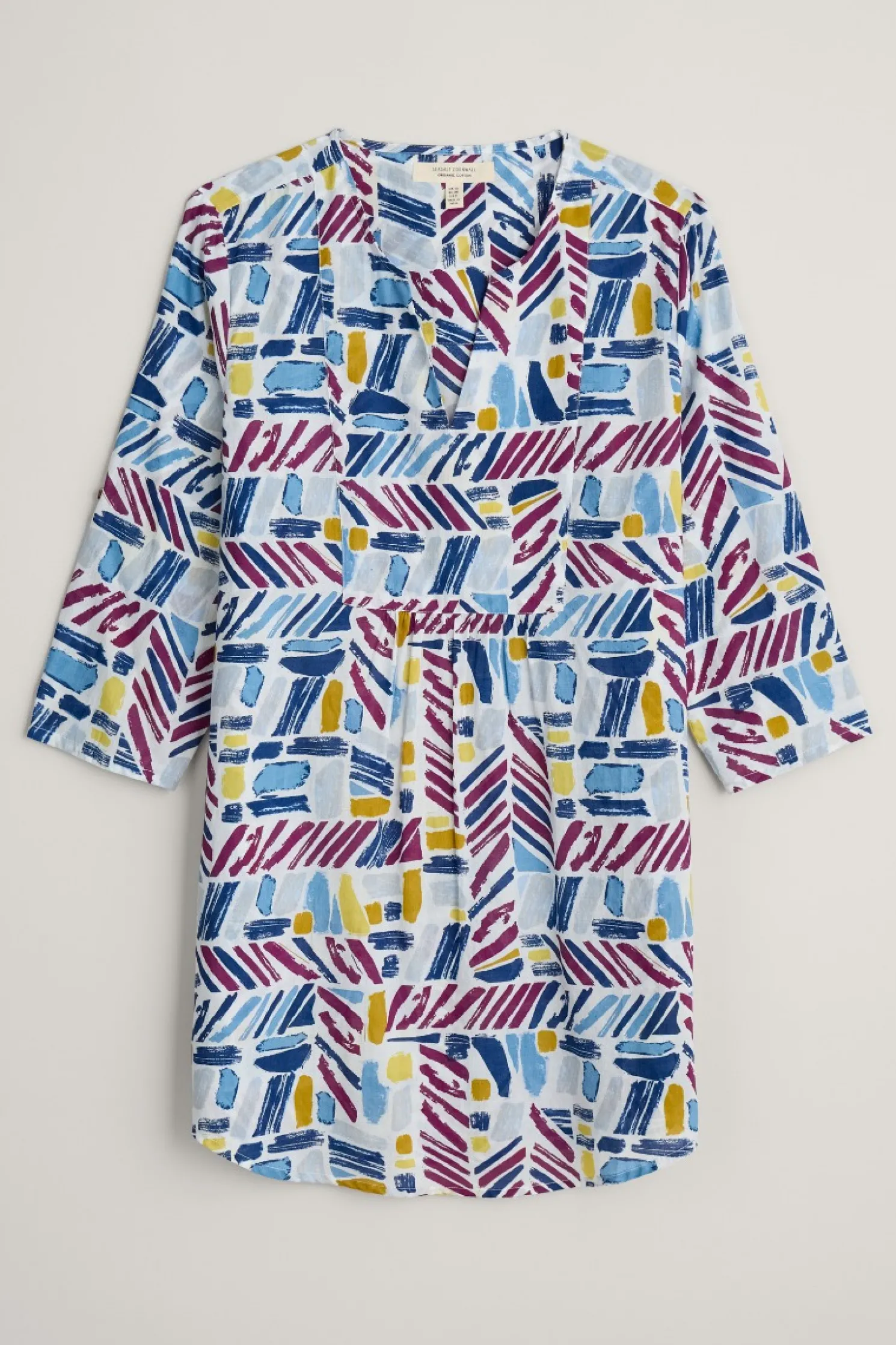 Op Art Organic Cotton Tunic Top
