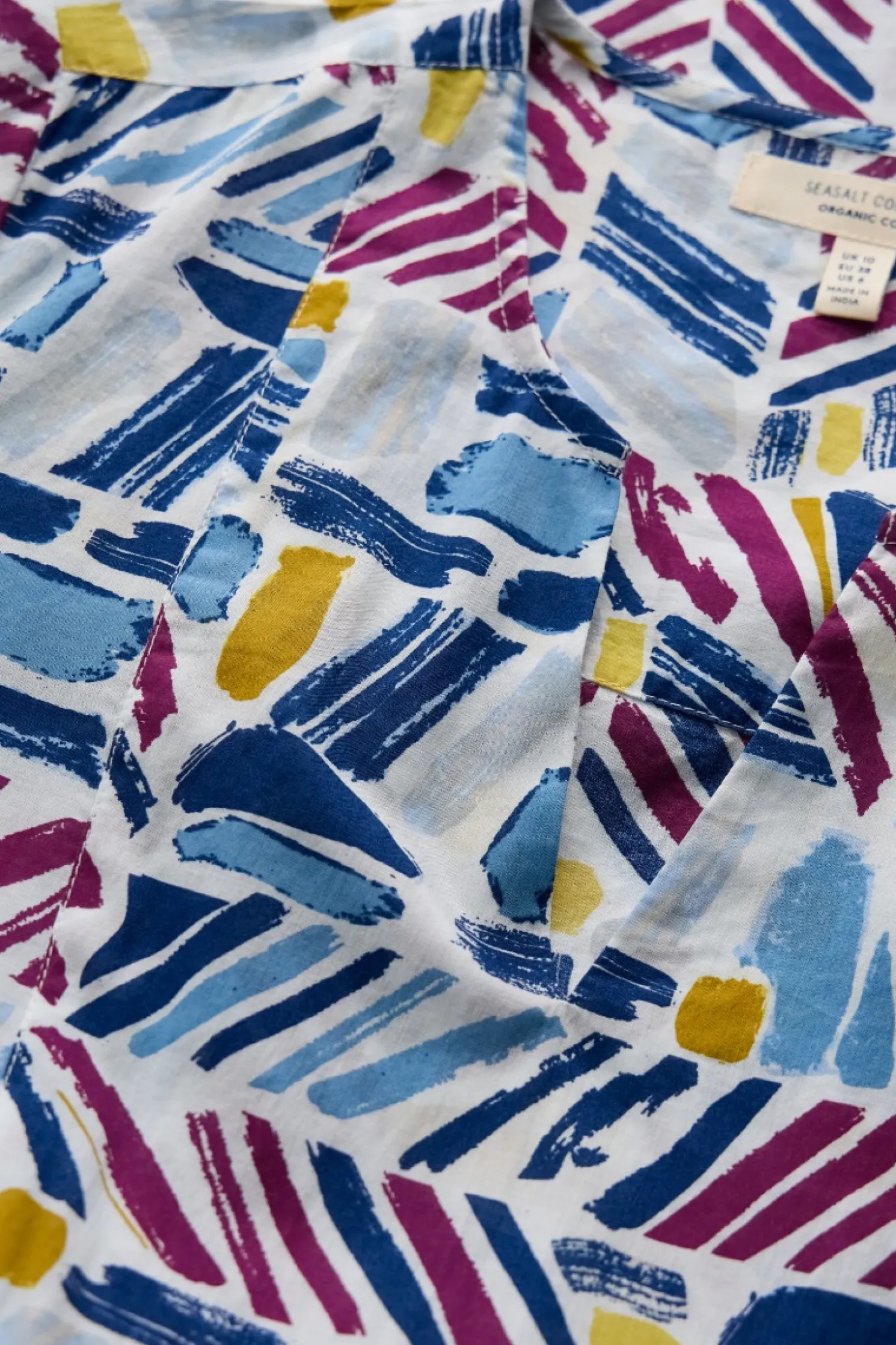 Op Art Organic Cotton Tunic Top