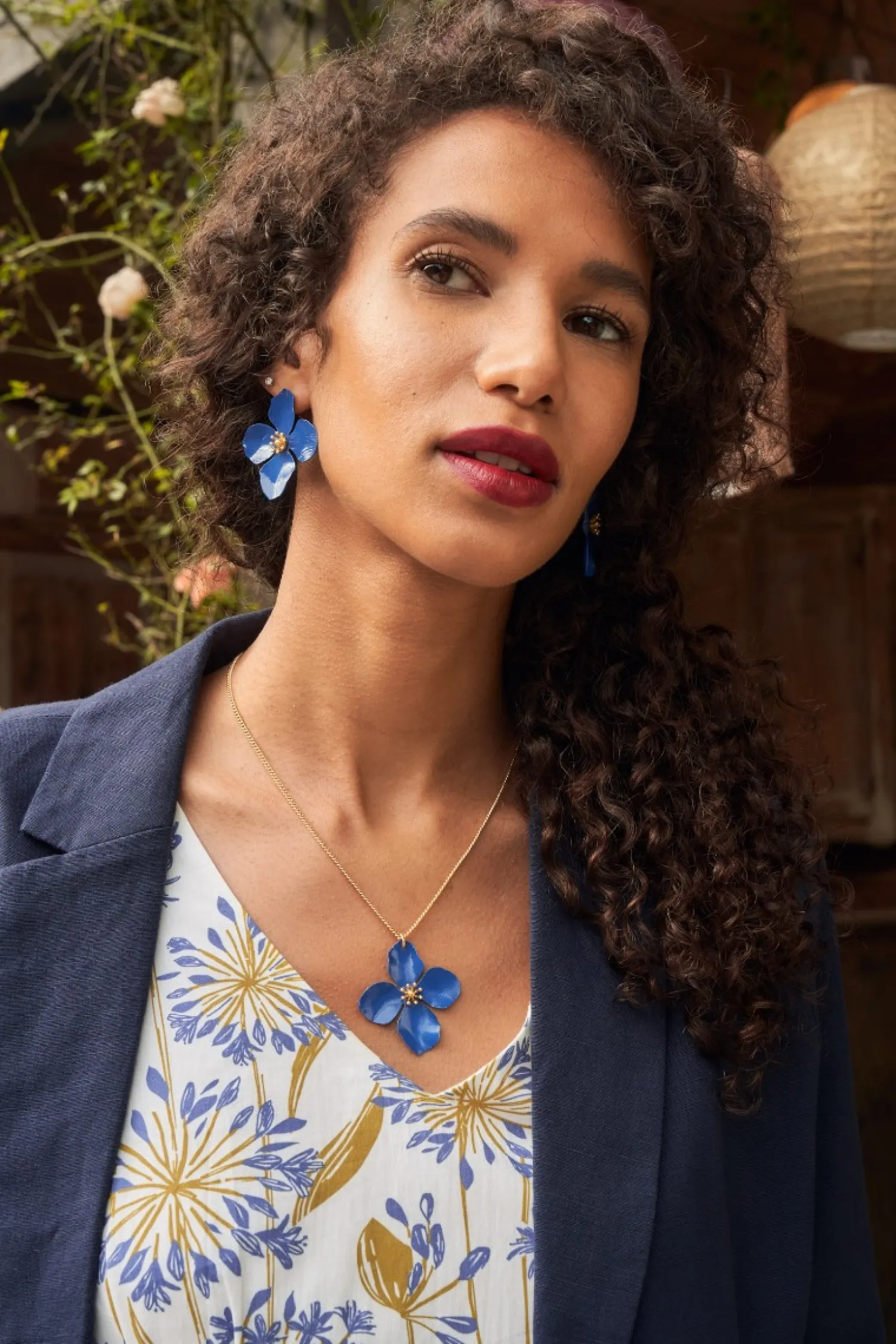 Pollinator Flower Pendant