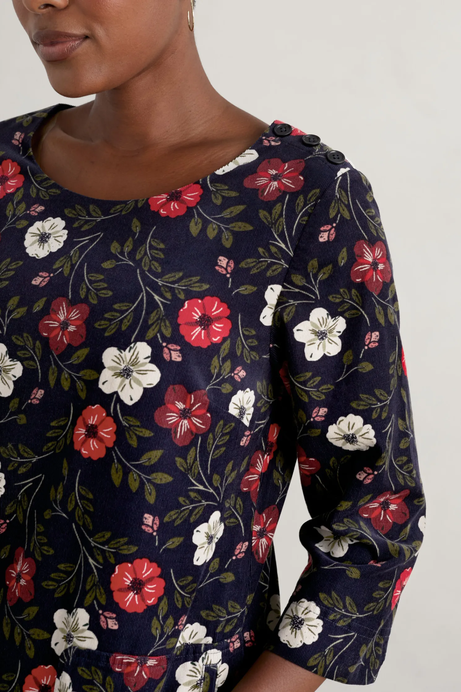 Port Gaverne Needlecord Tunic