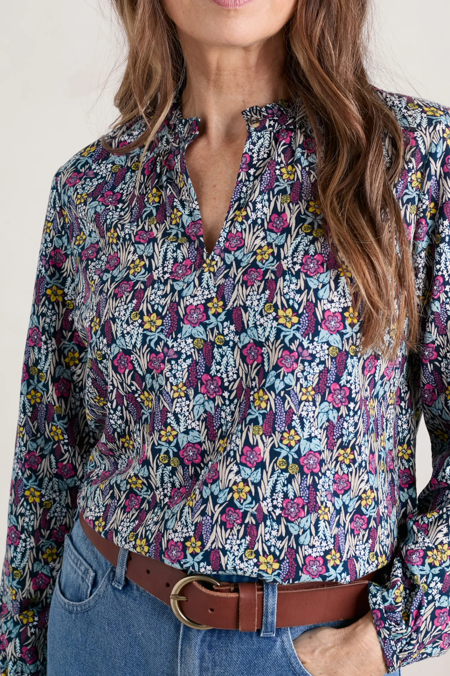 Sea Flow Printed Top