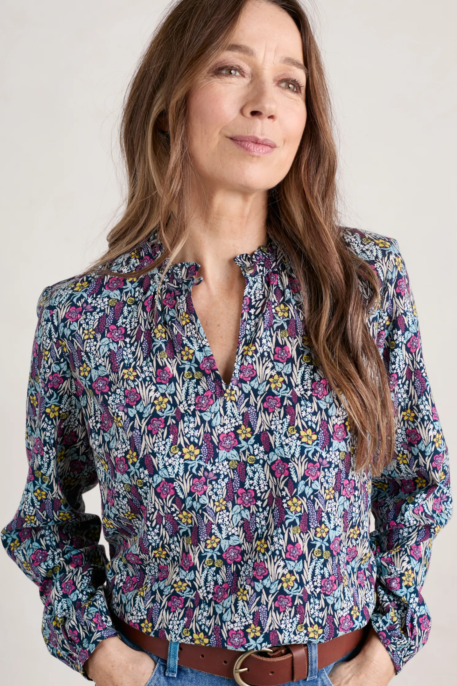 Sea Flow Printed Top