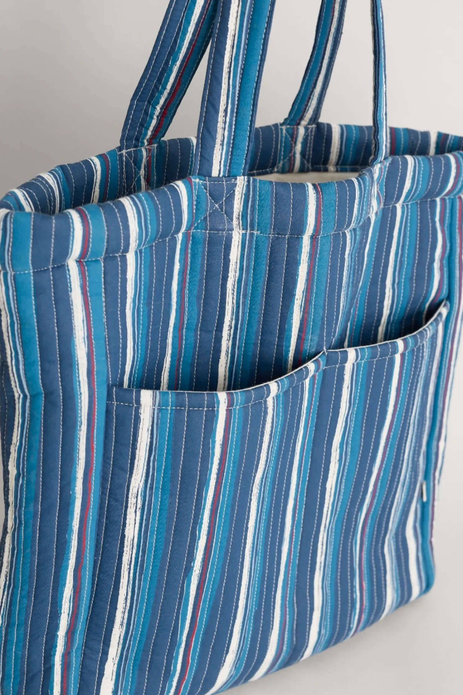 Singing Water Quilted Tote Bag