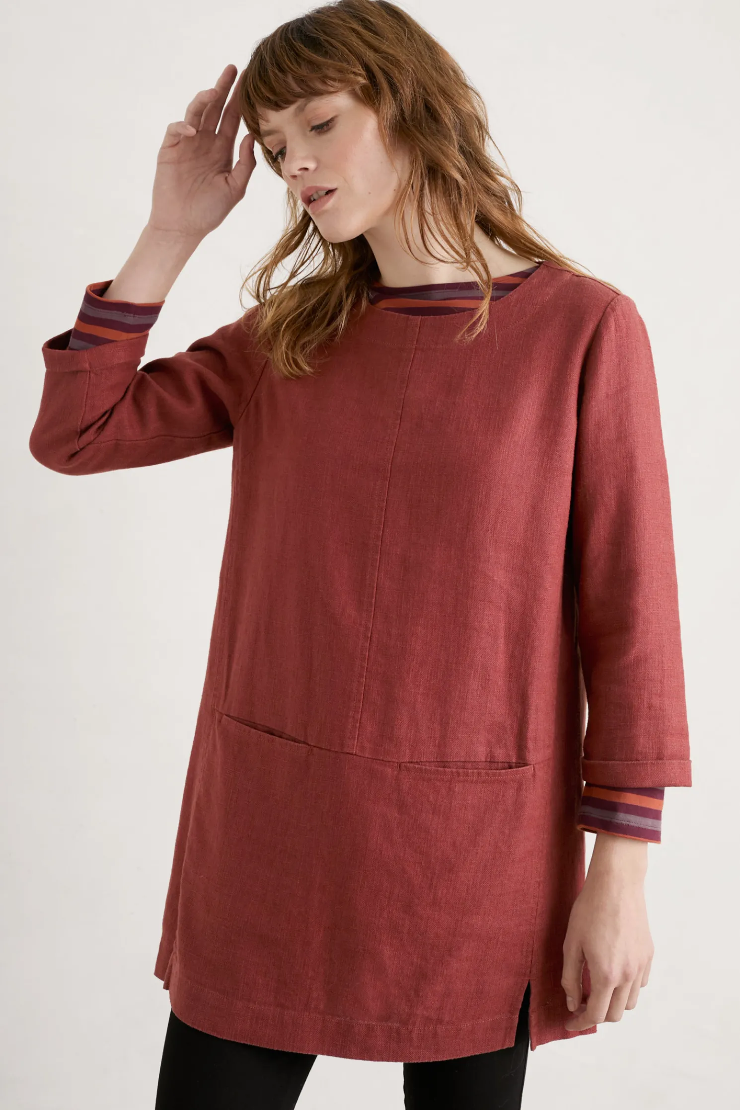 St Agnes Clay Ramie-Blend Tunic