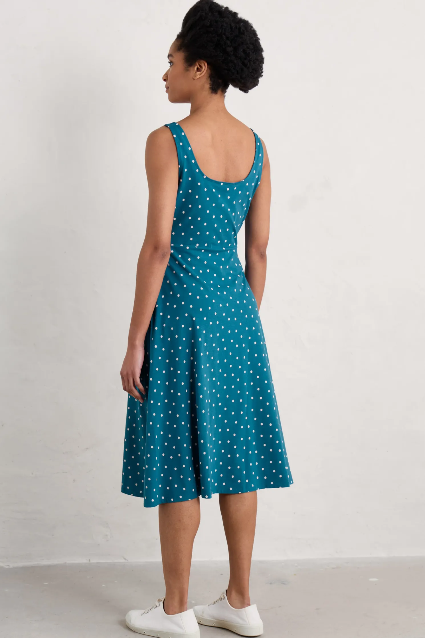 Sun Gleam Jersey Midi Dress