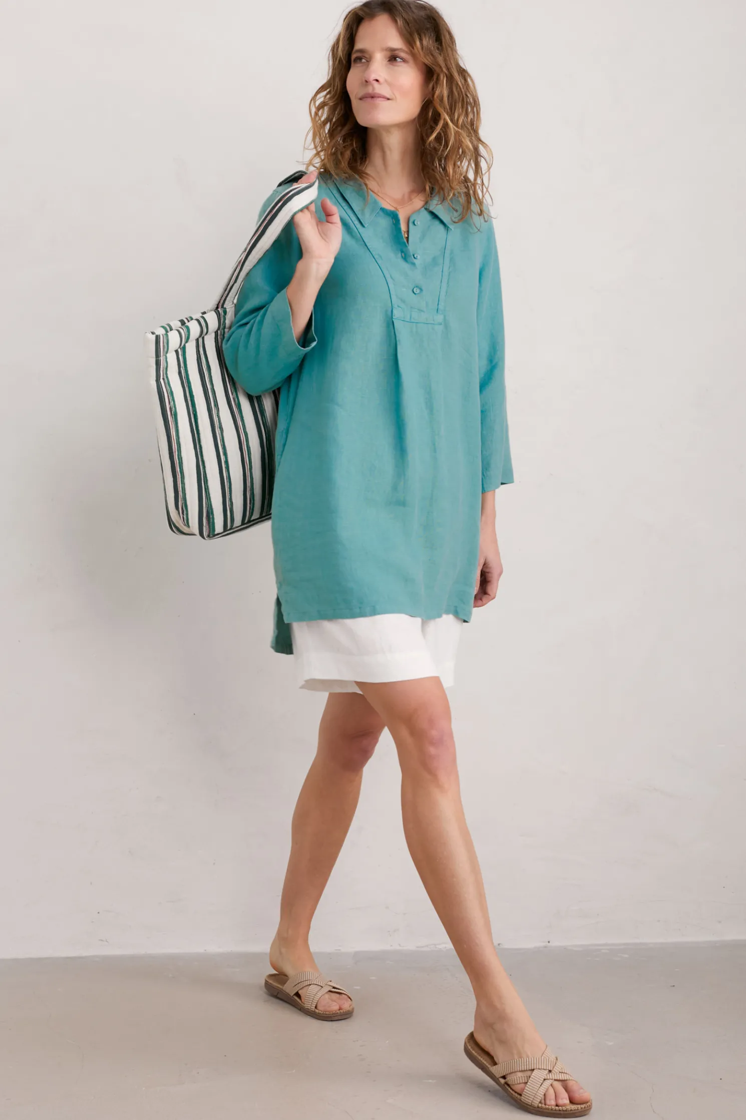 Tide Clock 3/4 Sleeve Tunic