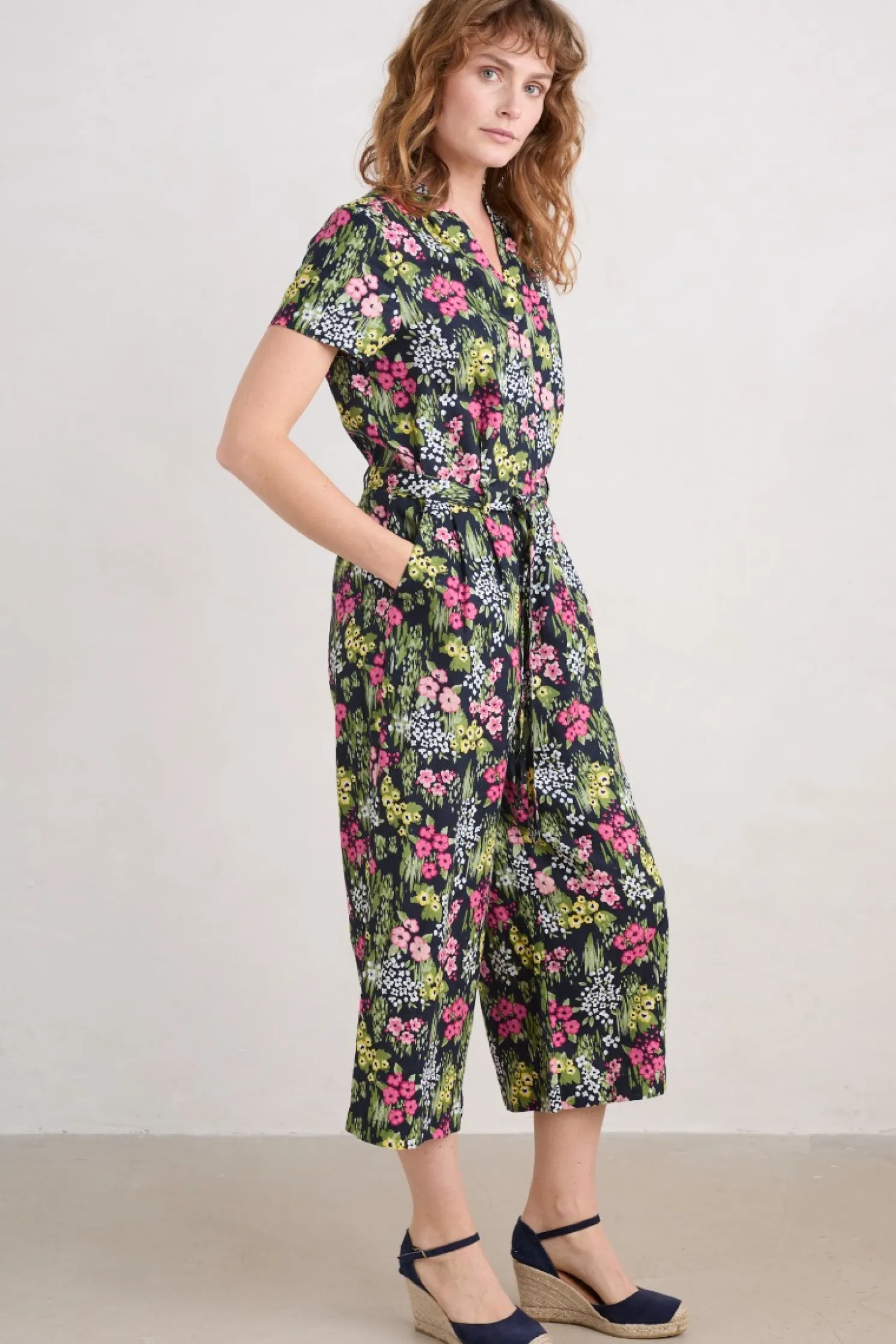 Treen Cove Linen Jumpsuit